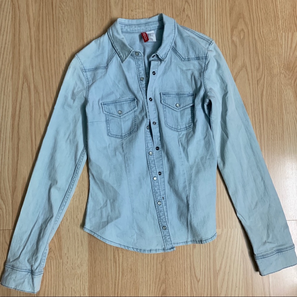H&M Denim Collar Shirt